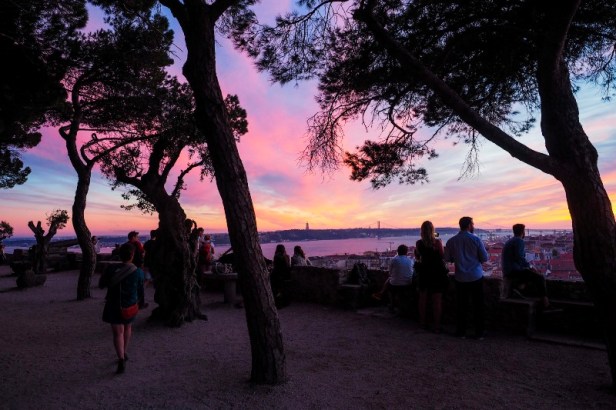 Sunset over Lisbon