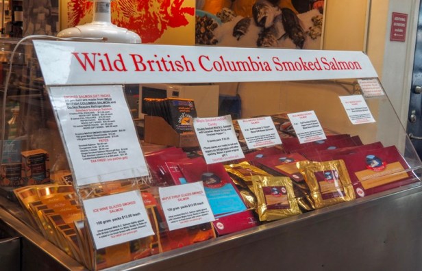 canadian salmon at Granville Island Public Market