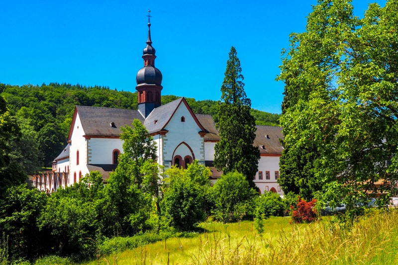 a view of Eberbach Abbey in Germany
