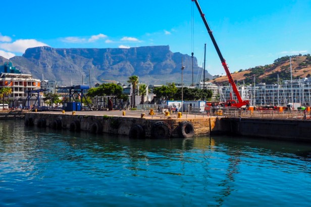 a view at Table Mountain in South Africa
