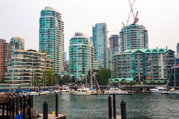 Vancouver Granville harbour view