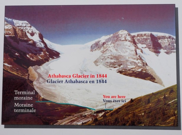 a picture of Athabasca Glacier back in 1844