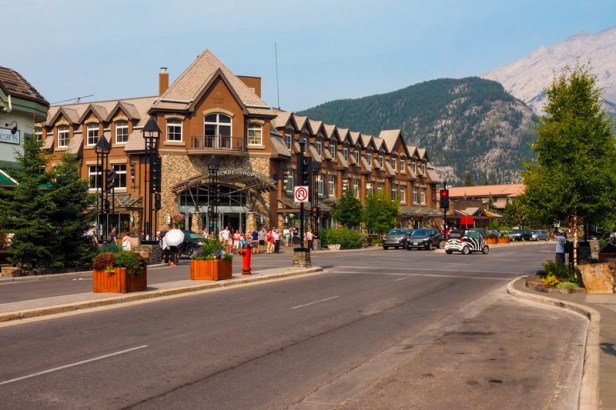 Downtown Banff in Banff National Park