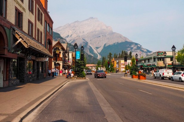 Downtown Banff in Banff National Park