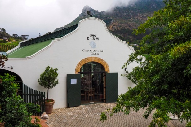 a view at Constantia Glen Winery in Constantia Valley in Cape Town, South Africa