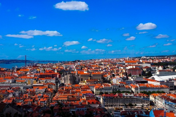 a view over the rooftops of Lisbon