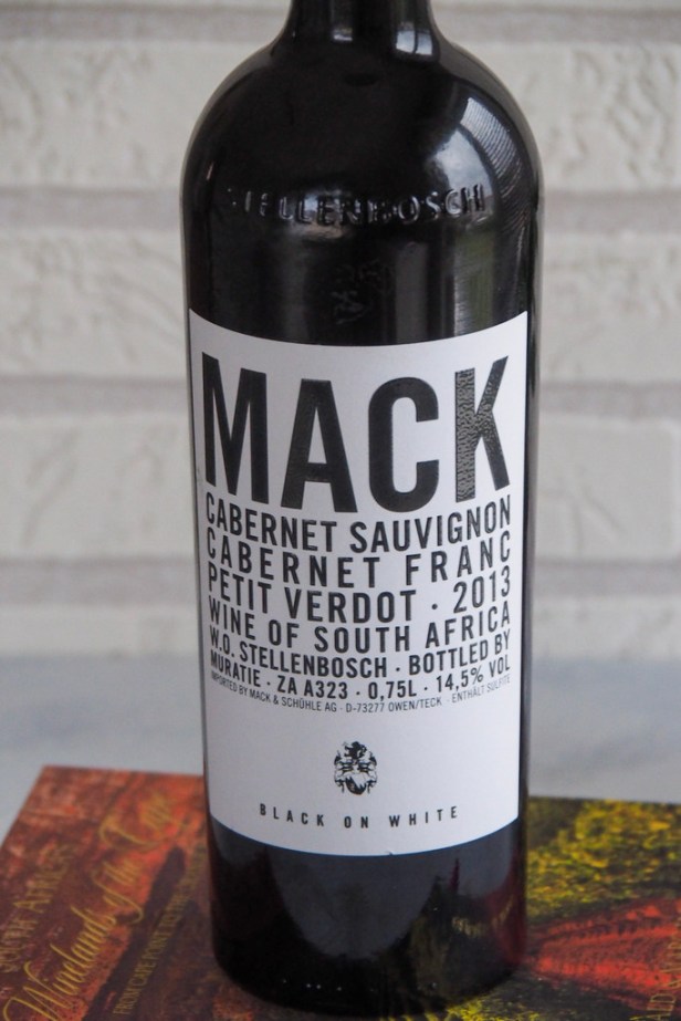 A wine to try | Muratie Estate Cuvée Mack Black on White