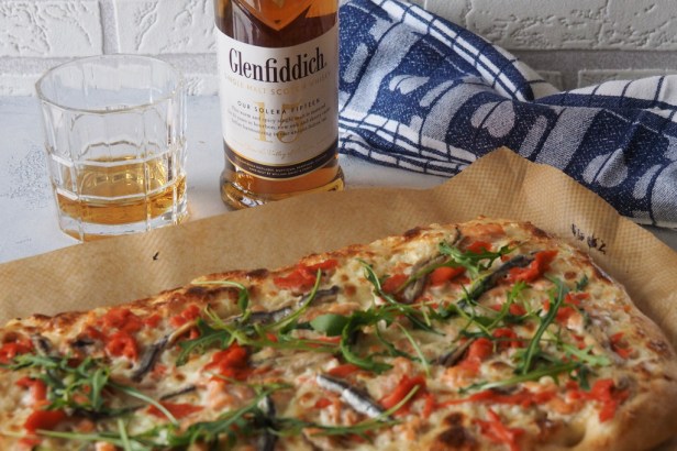 Glenfiddich single malt married with salmon pizza – can it work?