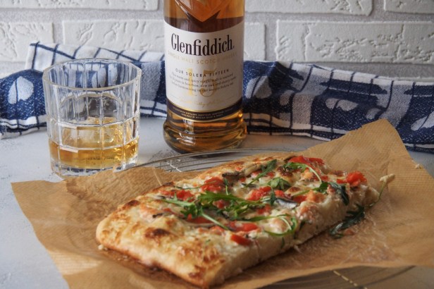 Glenfiddich single malt married with salmon pizza – can it work?