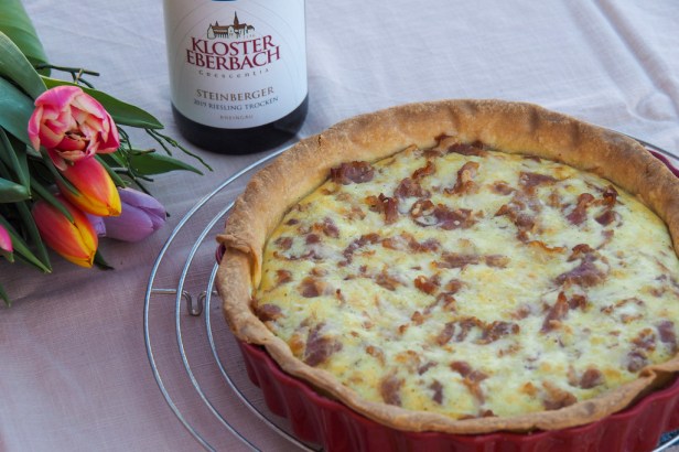 A food and wine pairing steeped in history: Kloster Eberbach Riesling Crescentia’ Steinberger and Quiche Lorraine