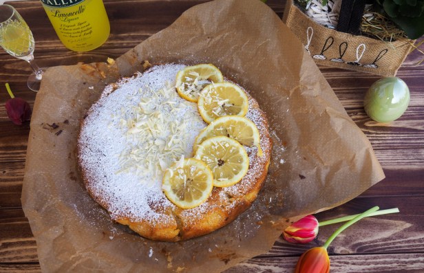Torta Caprese Bianca al Limone | A terrific Spring-like twist to the classic flourless Italian chocolate cake