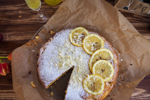 Torta Caprese Bianca al Limone | A terrific Spring-like twist to the classic flourless Italian chocolate cake