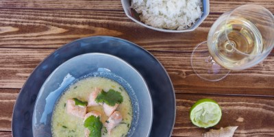 Asian flavours | Green coconut salmon curry