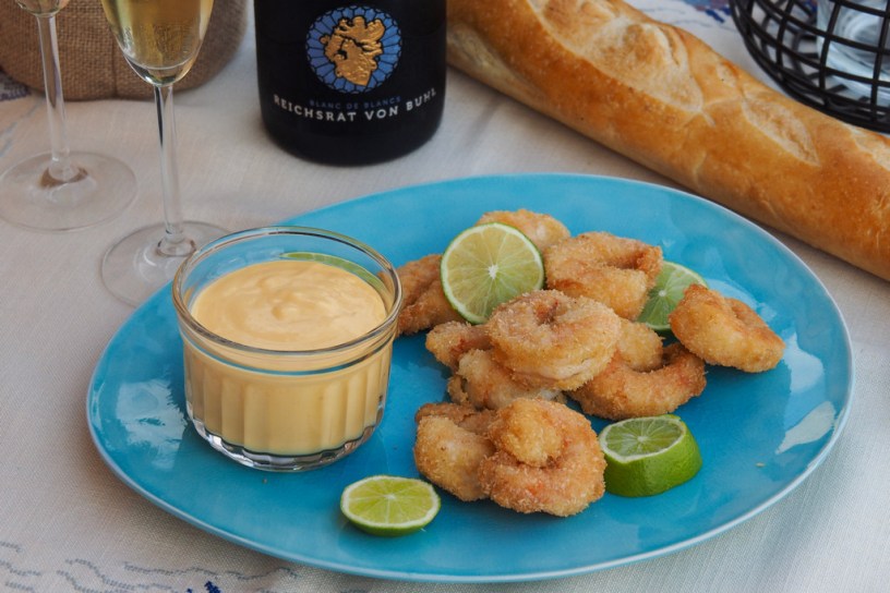 Fried Coconut Shrimp with Mango Dip | Blanc de Blancs