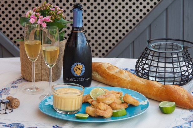 Fried Coconut Shrimp with Mango Dip | Blanc de Blancs