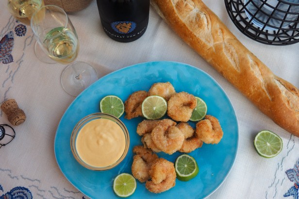 Fried Coconut Shrimp with Mango Dip | Blanc de Blancs