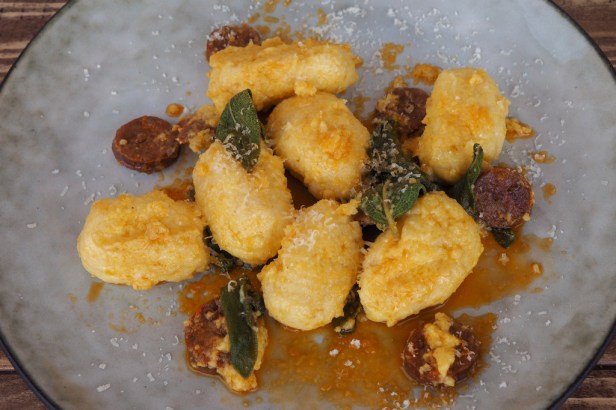 Polenta Gnocchi with Chorizo | Lugana