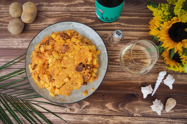 A quintessential Spanish pairing: Casa Mariol Cava meets potato-chorizo tortilla