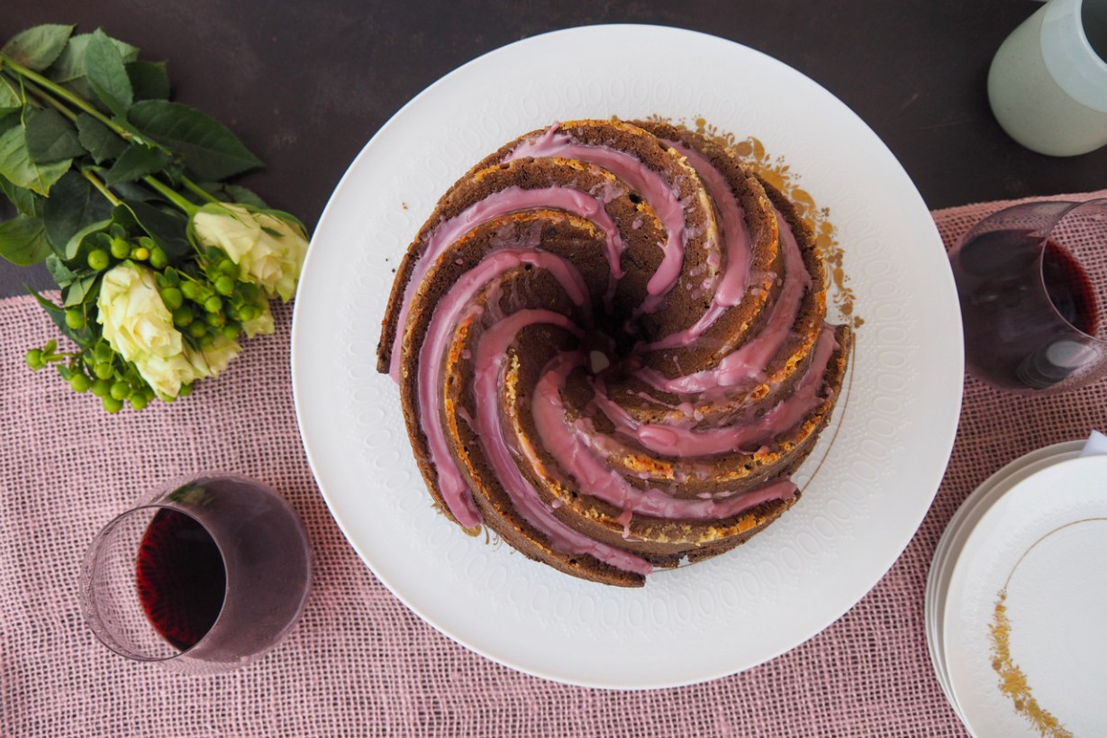 Red wine chocolate bundt cake with red wine icing Carrots and Tigers