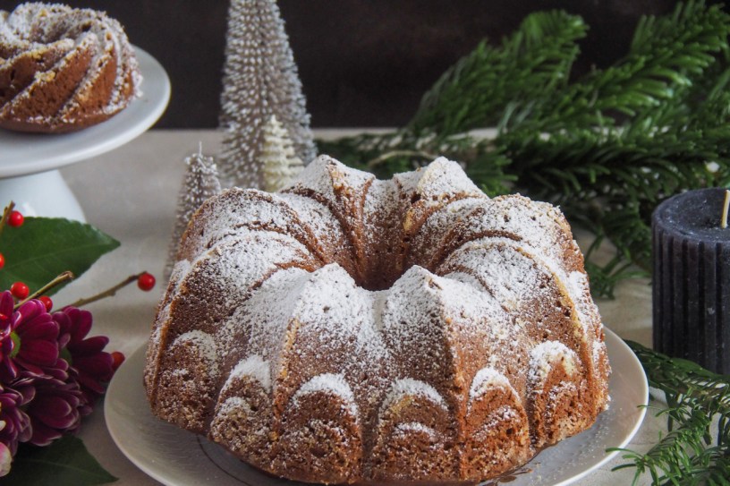 Chocolate Gingerbread Bundt Cake, a festive treat for your next family get-together this holiday season