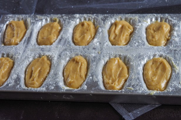 Gingerbread-Orange Madeleines, a very festive tweak to the classic French shell-shaped butter cakes