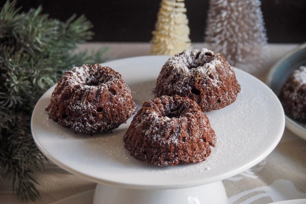 Mini Chocolate-Coconut-Pear Gugels With Eggnog Crème Anglaise – The ultimate holiday cake