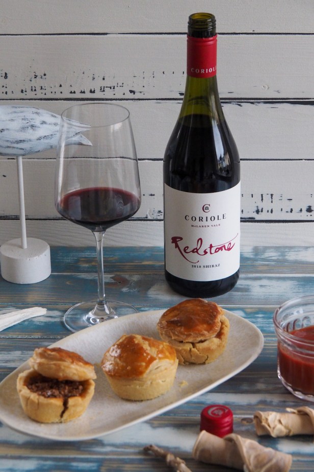 The Perfect Australia Day Pairing: Coriole Redstone Shiraz And A Classic Aussie Hand Pie