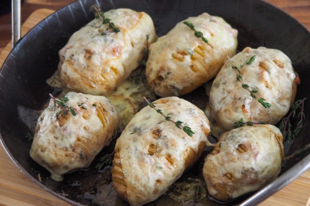 A bold red from South Africa: Fairview Cabernet Sauvignon paired with Hasselback Potatoes