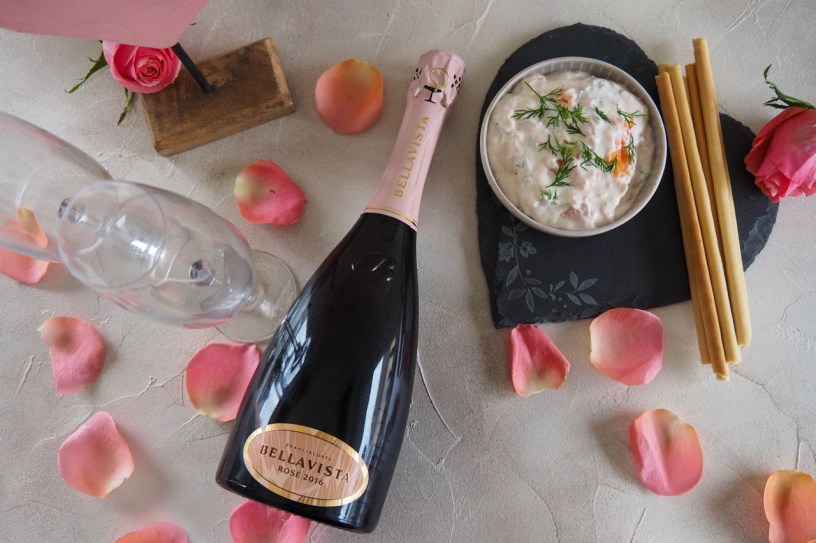 A Stylish Valentine’s Day Aperitive: Bellavista Rosé Franciacorta Brut DOCG With Smoked Salmon Pâté