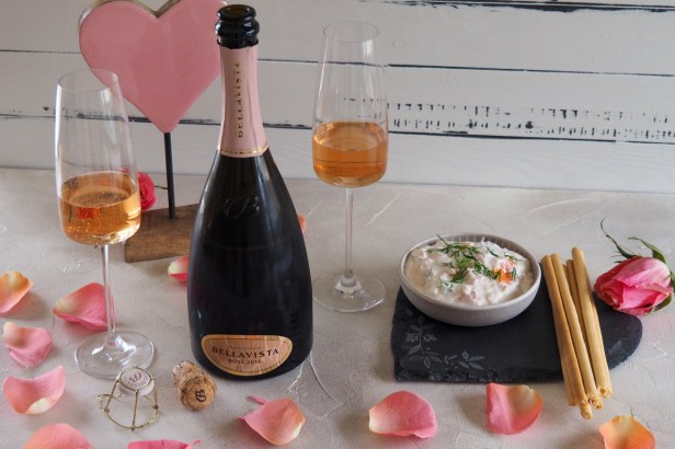A Stylish Valentine’s Day Aperitive: Bellavista Rosé Franciacorta Brut DOCG With Smoked Salmon Pâté