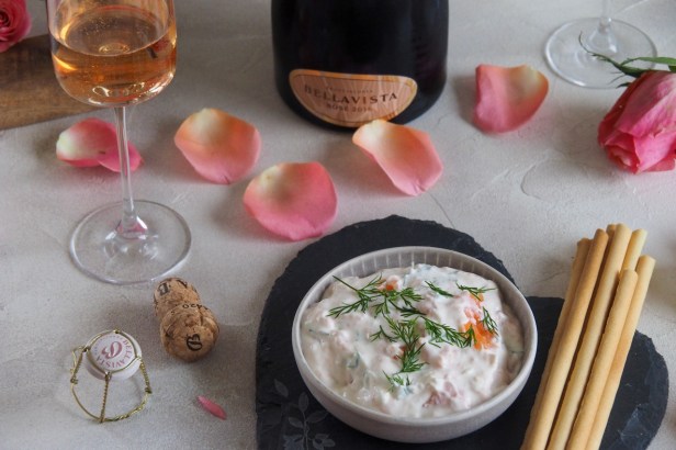 A Stylish Valentine’s Day Aperitive: Bellavista Rosé Franciacorta Brut DOCG With Smoked Salmon Pâté