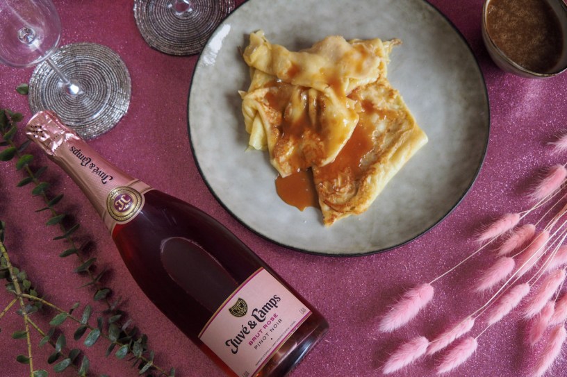 Your Perfect Valentine’s Day Starts With Salted Caramel Crêpe And Juvé Camps Brut Rosé (In Bed)