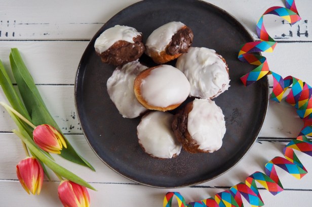 Carnival Favourites With A Twist: Chocolate Custard Krapfen with Mezcal Icing