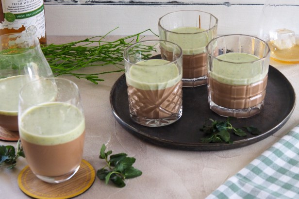 A delicious dessert for St. Patrick: Chocolate Mint Mousse