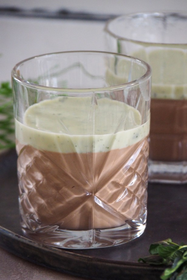 A delicious dessert for St. Patrick: Chocolate Mint Mousse