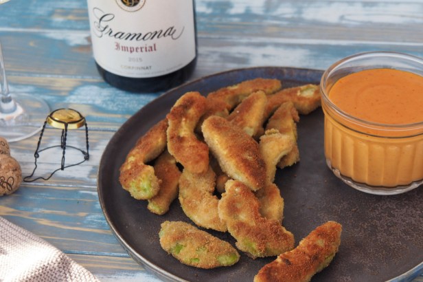 A Corpinnat Aperitivo With Crunchy Avocado Fritters And Homemade Ajvar Mayonnaise