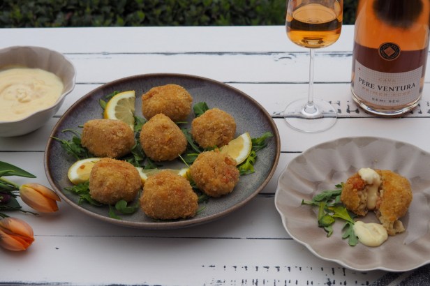 Crab Arancini With Homemade Mango Mayonnaise