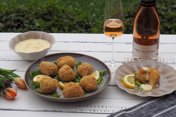 Crab Arancini With Homemade Mango Mayonnaise