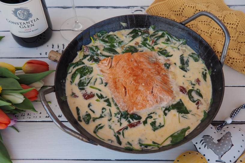 An Everyday Feast: Salmon In White Wine Sauce | Constantia Glen Sauvignon Blanc
