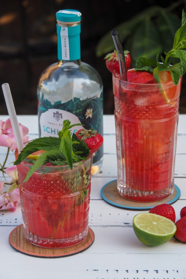 A Perfect Midsummer Cocktail: Frozen Strawberry Gin Tonic