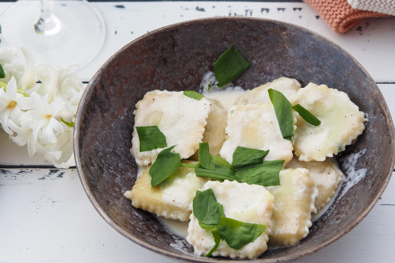 Wild Garlic Ravioli - Pasta That Tastes Like Spring