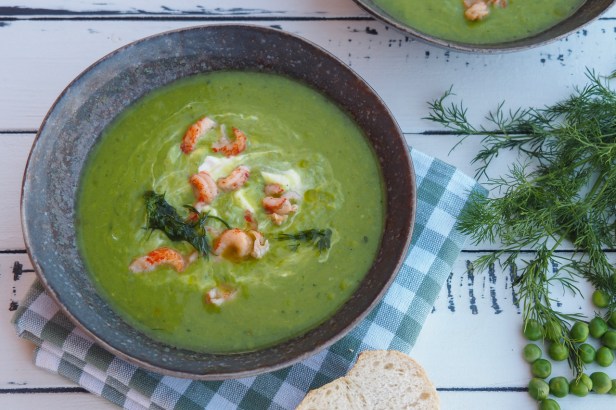 If spring gives you fresh peas, make this vibrant green pea soup