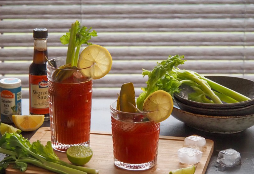 The perfect drink for an alcohol-free brunch, this Virgin Mary tastes just as good as the real deal