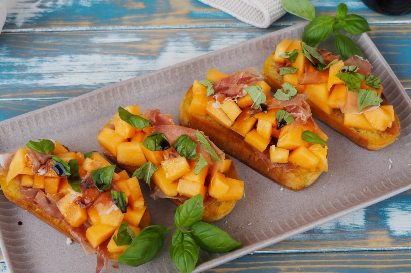 Easy Melon Bruschetta Recipe
