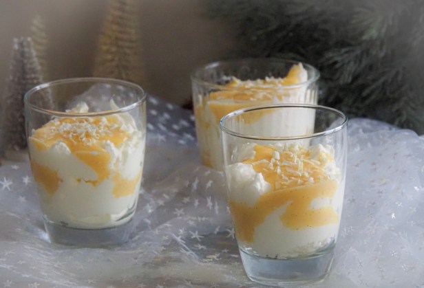 Mascarpone Mousse With Eggnog Topping